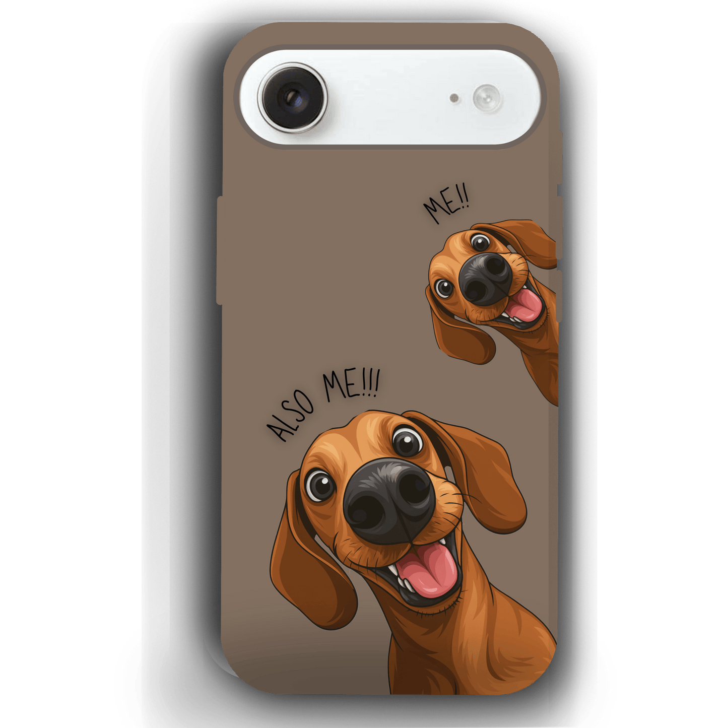 "Also Me" Design Custom Pet iPhone 17 Case – 4 Colors & 4 Patterns by YingMart, Personalized Pet Portrait Protective Cover for Dog Lovers