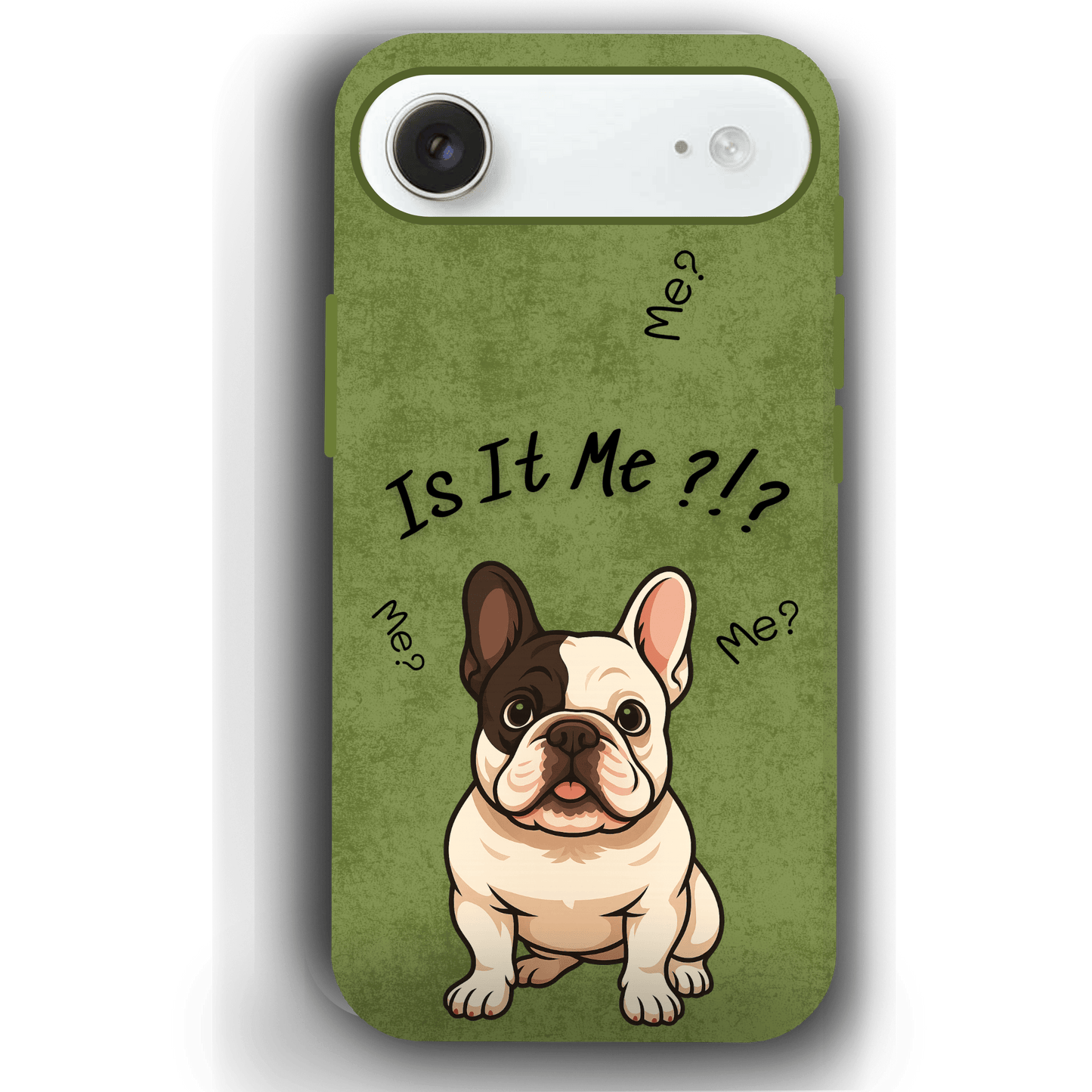 “Is It Me?” Design Custom Pet iPhone 17 Case by YingMart – Personalized Funny Portrait Design, Perfect Gift for Pet Lovers