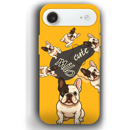 “Milo Cute” Design Custom Pet iPhone 17 Case by YingMart - Personalized Animal Portrait, Protective Cover for Pet Lovers