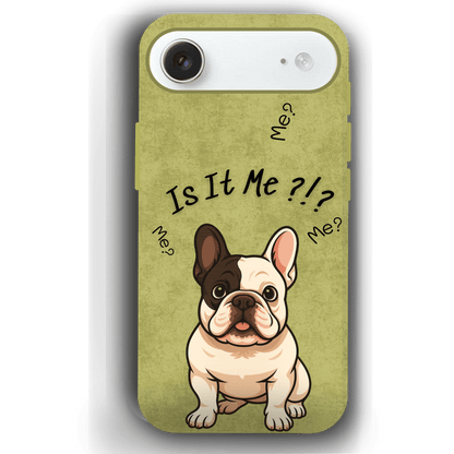 “Is It Me?” Design Custom Pet iPhone 17 Case by YingMart – Personalized Funny Portrait Design, Perfect Gift for Pet Lovers