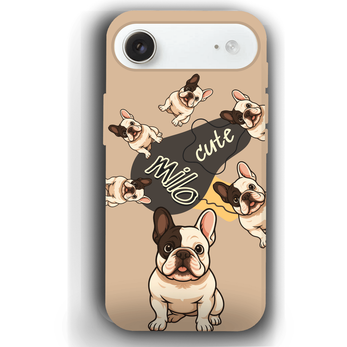 “Milo Cute” Design Custom Pet iPhone 17 Case by YingMart - Personalized Animal Portrait, Protective Cover for Pet Lovers