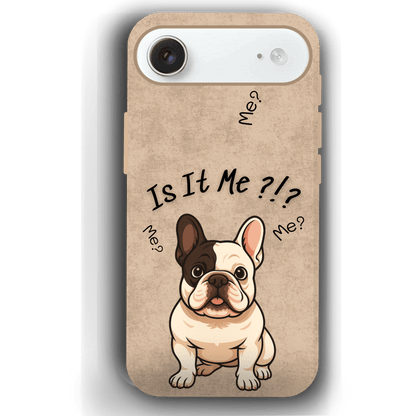 “Is It Me?” Design Custom Pet iPhone 17 Case by YingMart – Personalized Funny Portrait Design, Perfect Gift for Pet Lovers