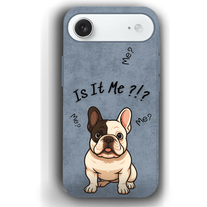 “Is It Me?” Design Custom Pet iPhone 17 Case by YingMart – Personalized Funny Portrait Design, Perfect Gift for Pet Lovers