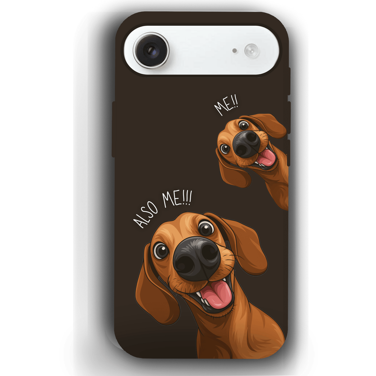 "Also Me" Design Custom Pet iPhone 17 Case – 4 Colors & 4 Patterns by YingMart, Personalized Pet Portrait Protective Cover for Dog Lovers