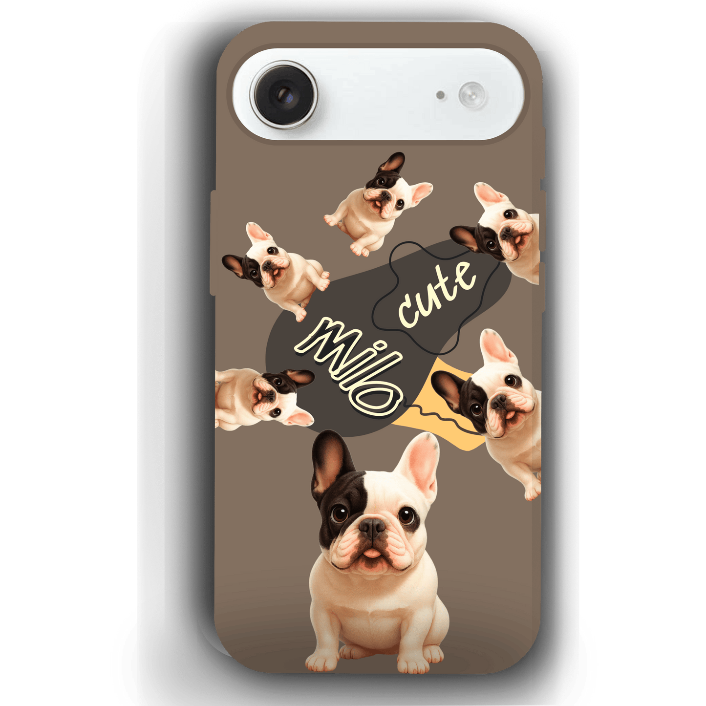 “Milo Cute” Design Custom Pet iPhone 17 Case by YingMart - Personalized Animal Portrait, Protective Cover for Pet Lovers