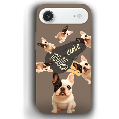 “Milo Cute” Design Custom Pet iPhone 17 Case by YingMart - Personalized Animal Portrait, Protective Cover for Pet Lovers