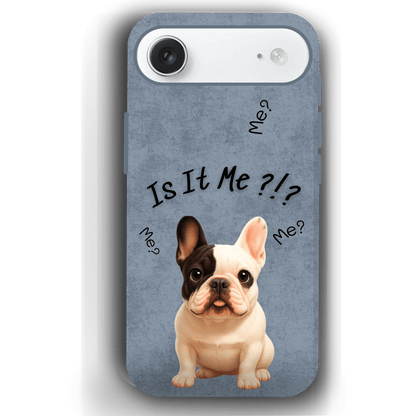 “Is It Me?” Design Custom Pet iPhone 17 Case by YingMart – Personalized Funny Portrait Design, Perfect Gift for Pet Lovers