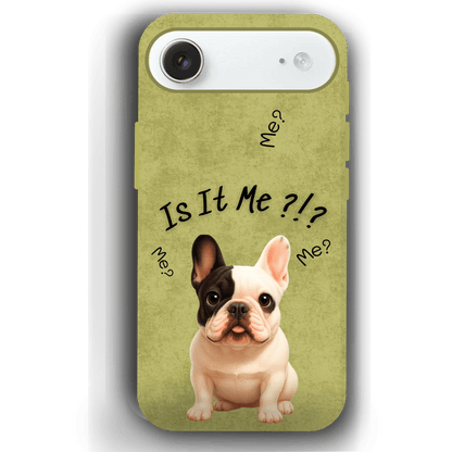 “Is It Me?” Design Custom Pet iPhone 17 Case by YingMart – Personalized Funny Portrait Design, Perfect Gift for Pet Lovers
