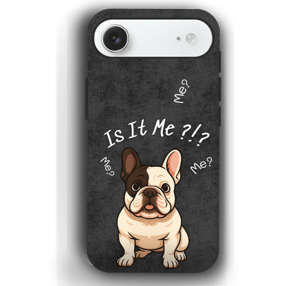 “Is It Me?” Design Custom Pet iPhone 17 Case by YingMart – Personalized Funny Portrait Design, Perfect Gift for Pet Lovers