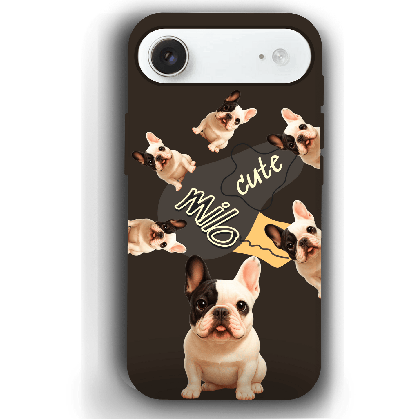 “Milo Cute” Design Custom Pet iPhone 17 Case by YingMart - Personalized Animal Portrait, Protective Cover for Pet Lovers