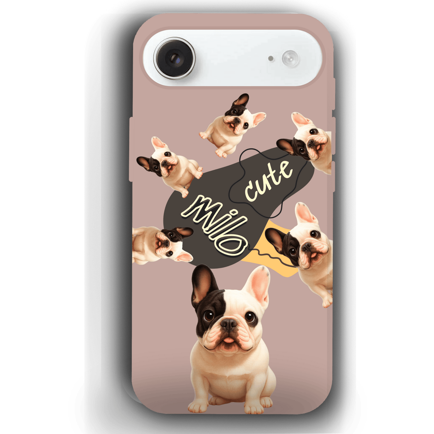 “Milo Cute” Design Custom Pet iPhone 17 Case by YingMart - Personalized Animal Portrait, Protective Cover for Pet Lovers
