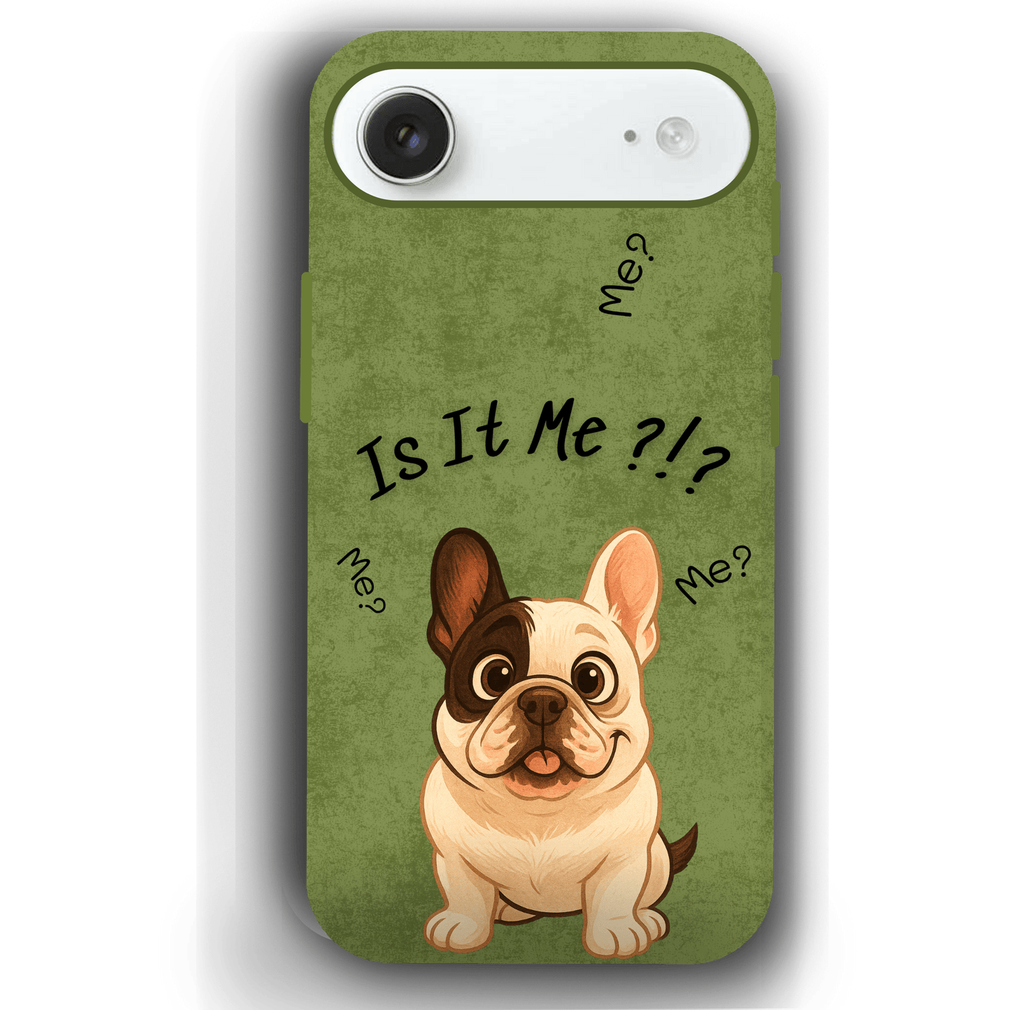 “Is It Me?” Design Custom Pet iPhone 17 Case by YingMart – Personalized Funny Portrait Design, Perfect Gift for Pet Lovers
