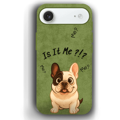 “Is It Me?” Design Custom Pet iPhone 17 Case by YingMart – Personalized Funny Portrait Design, Perfect Gift for Pet Lovers