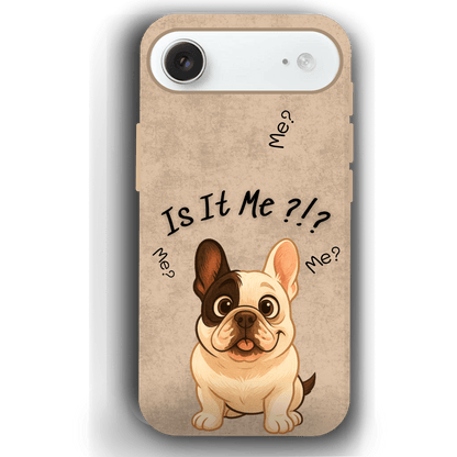 “Is It Me?” Design Custom Pet iPhone 17 Case by YingMart – Personalized Funny Portrait Design, Perfect Gift for Pet Lovers