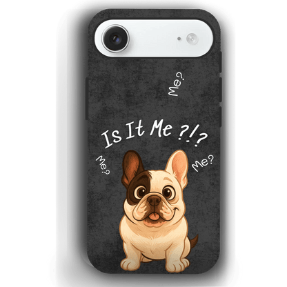 “Is It Me?” Design Custom Pet iPhone 17 Case by YingMart – Personalized Funny Portrait Design, Perfect Gift for Pet Lovers