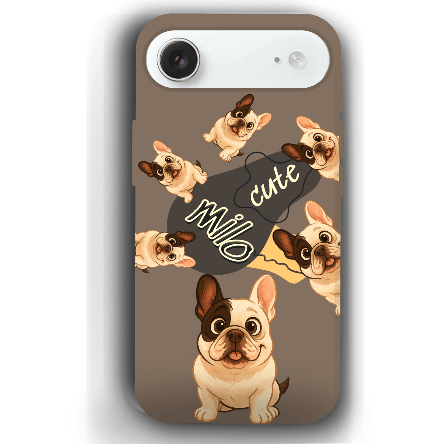 “Milo Cute” Design Custom Pet iPhone 17 Case by YingMart - Personalized Animal Portrait, Protective Cover for Pet Lovers