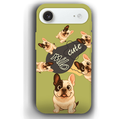 “Milo Cute” Design Custom Pet iPhone 17 Case by YingMart - Personalized Animal Portrait, Protective Cover for Pet Lovers