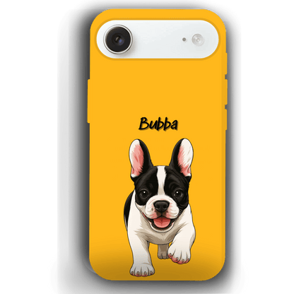 Custom Pet Phone Case for iPhone 17 by YingMart – Personalized Photo Cover with Pet Image & Name, Protective Case for Pet Lovers
