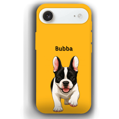 Custom Pet Phone Case for iPhone 17 by YingMart – Personalized Photo Cover with Pet Image & Name, Protective Case for Pet Lovers
