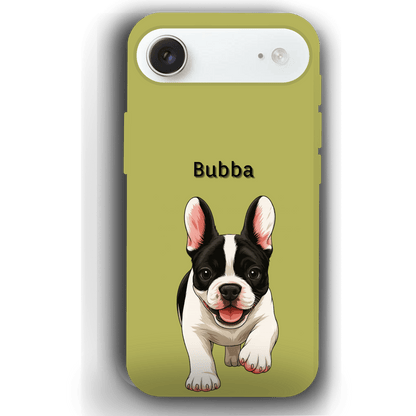 Custom Pet Phone Case for iPhone 17 by YingMart – Personalized Photo Cover with Pet Image & Name, Protective Case for Pet Lovers