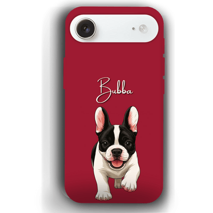 Custom Pet Phone Case for iPhone 17 by YingMart – Personalized Photo Cover with Pet Image & Name, Protective Case for Pet Lovers