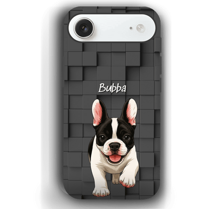 Custom Pet Phone Case for iPhone 17 by YingMart – Personalized Photo Cover with Pet Image & Name, Protective Case for Pet Lovers