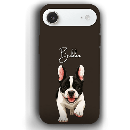 Custom Pet Phone Case for iPhone 17 by YingMart – Personalized Photo Cover with Pet Image & Name, Protective Case for Pet Lovers