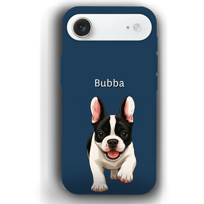 Custom Pet Phone Case for iPhone 17 by YingMart – Personalized Photo Cover with Pet Image & Name, Protective Case for Pet Lovers