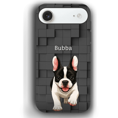 Custom Pet Phone Case for iPhone 17 by YingMart – Personalized Photo Cover with Pet Image & Name, Protective Case for Pet Lovers