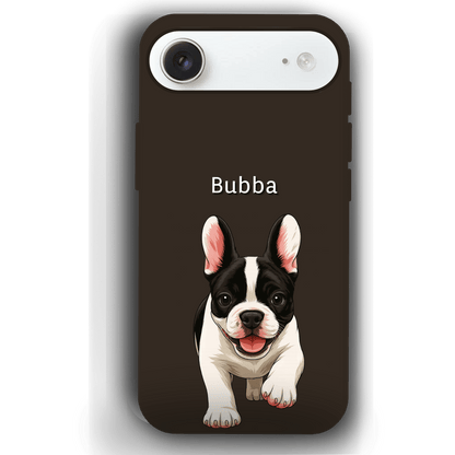 Custom Pet Phone Case for iPhone 17 by YingMart – Personalized Photo Cover with Pet Image & Name, Protective Case for Pet Lovers