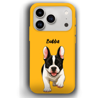 Custom Pet Phone Case for iPhone 17 by YingMart – Personalized Photo Cover with Pet Image & Name, Protective Case for Pet Lovers