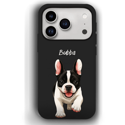 Custom Pet Phone Case for iPhone 17 by YingMart – Personalized Photo Cover with Pet Image & Name, Protective Case for Pet Lovers