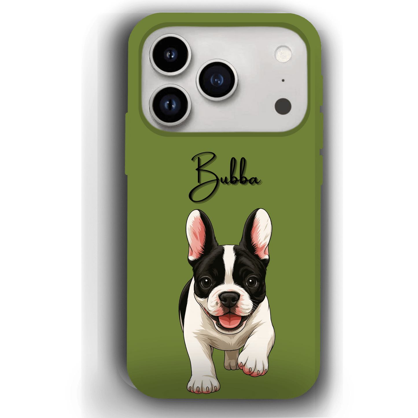 Custom Pet Phone Case for iPhone 17 by YingMart – Personalized Photo Cover with Pet Image & Name, Protective Case for Pet Lovers