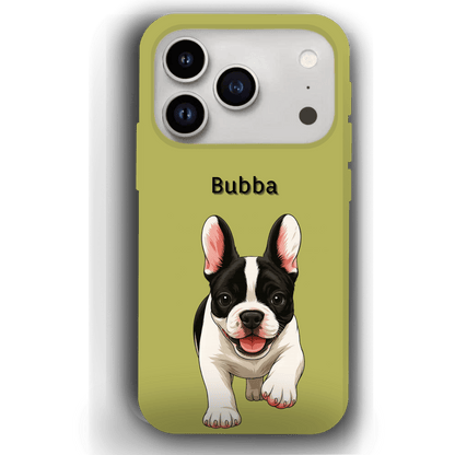 Custom Pet Phone Case for iPhone 17 by YingMart – Personalized Photo Cover with Pet Image & Name, Protective Case for Pet Lovers