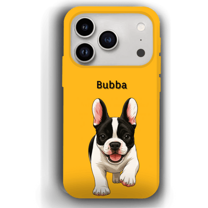 Custom Pet Phone Case for iPhone 17 by YingMart – Personalized Photo Cover with Pet Image & Name, Protective Case for Pet Lovers