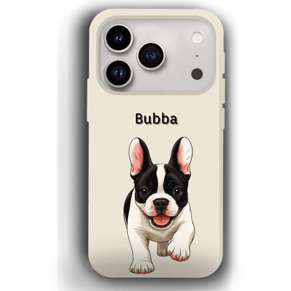 Custom Pet Phone Case for iPhone 17 by YingMart – Personalized Photo Cover with Pet Image & Name, Protective Case for Pet Lovers