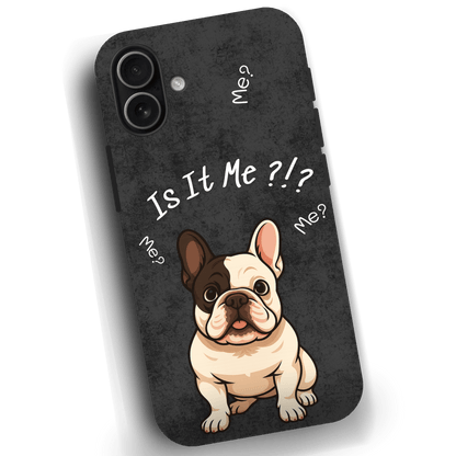 “Is It Me?” Design Custom Pet iPhone 17 Case by YingMart – Personalized Funny Portrait Design, Perfect Gift for Pet Lovers