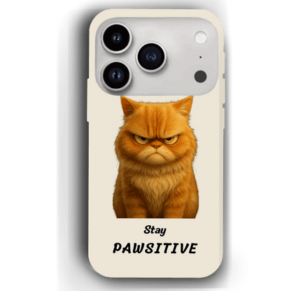 Stay Pawsitive Custom Pet Phone Case for iPhone 17 by YingMart – Personalized Animal Portrait, Protective Cover, for Pet Lovers.