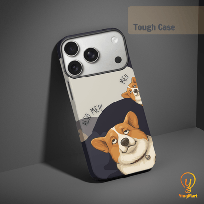 "Also Me" Design Custom Pet iPhone 17 Case – 4 Colors & 4 Patterns by YingMart, Personalized Pet Portrait Protective Cover for Dog Lovers