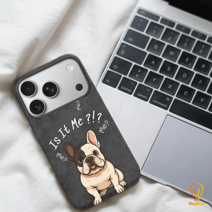 “Is It Me?” Design Custom Pet iPhone 17 Case by YingMart – Personalized Funny Portrait Design, Perfect Gift for Pet Lovers