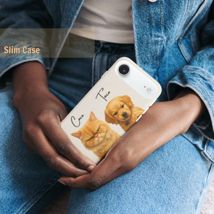 Custom Pet Phone Case for iPhone 17 by YingMart – Personalized Photo Cover with Pet Image & Name, Protective Case for Pet Lovers