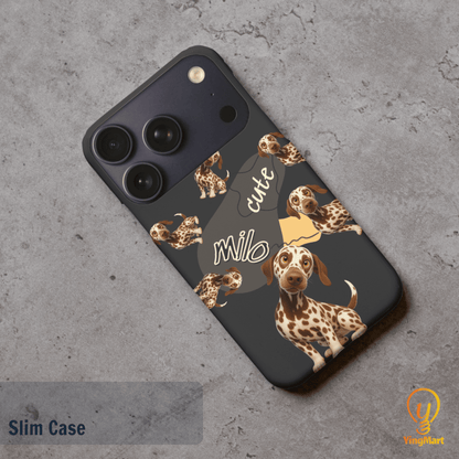 “Milo Cute” Design Custom Pet iPhone 17 Case by YingMart - Personalized Animal Portrait, Protective Cover for Pet Lovers