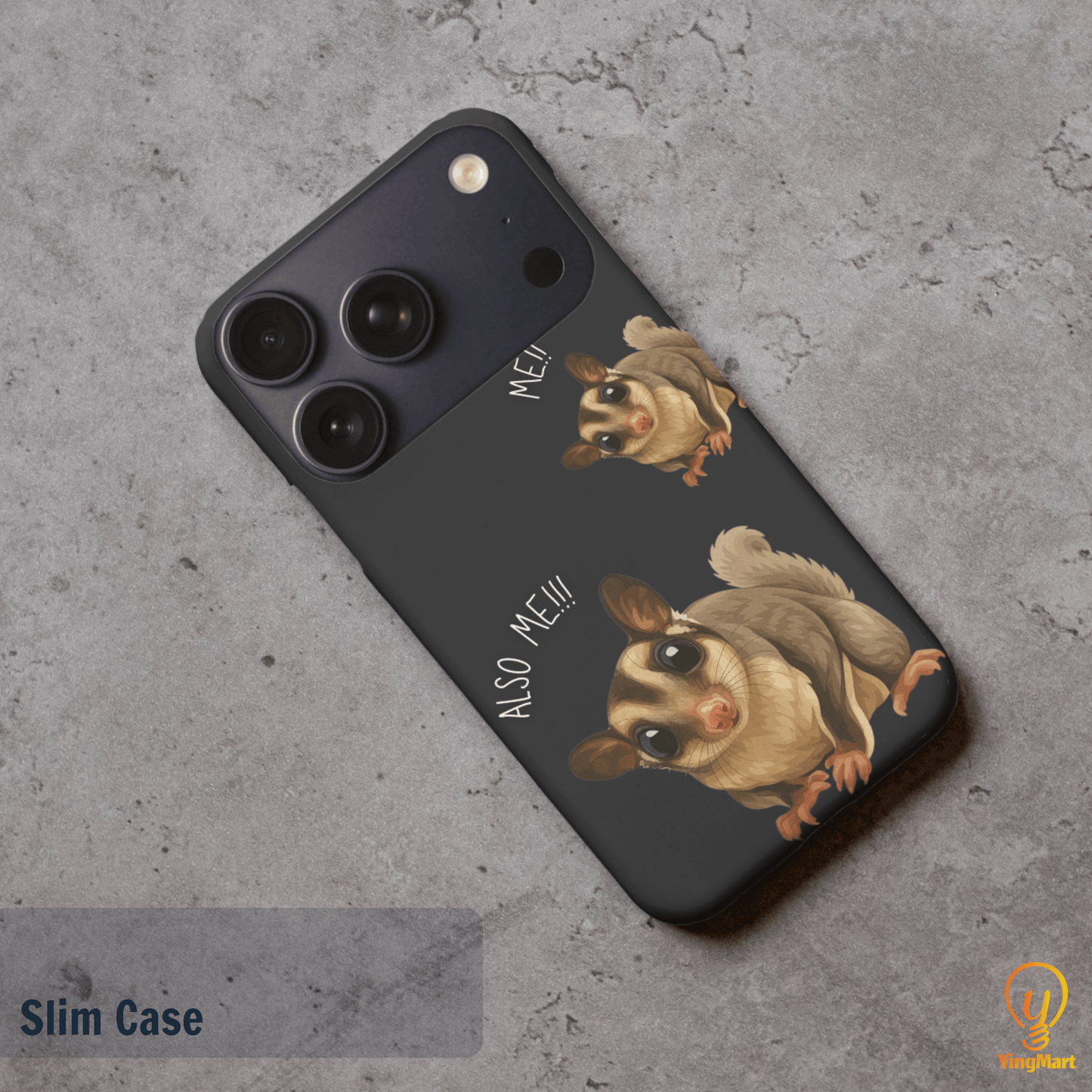 "Also Me" Design Custom Pet iPhone 17 Case – 4 Colors & 4 Patterns by YingMart, Personalized Pet Portrait Protective Cover for Dog Lovers