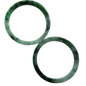 High Quality 48-72mm Natural-Colour Jade Bangle, White Floating Green Black Veins, Burmese Jadeite, Feng Shui Jewelry, Gift for Mom