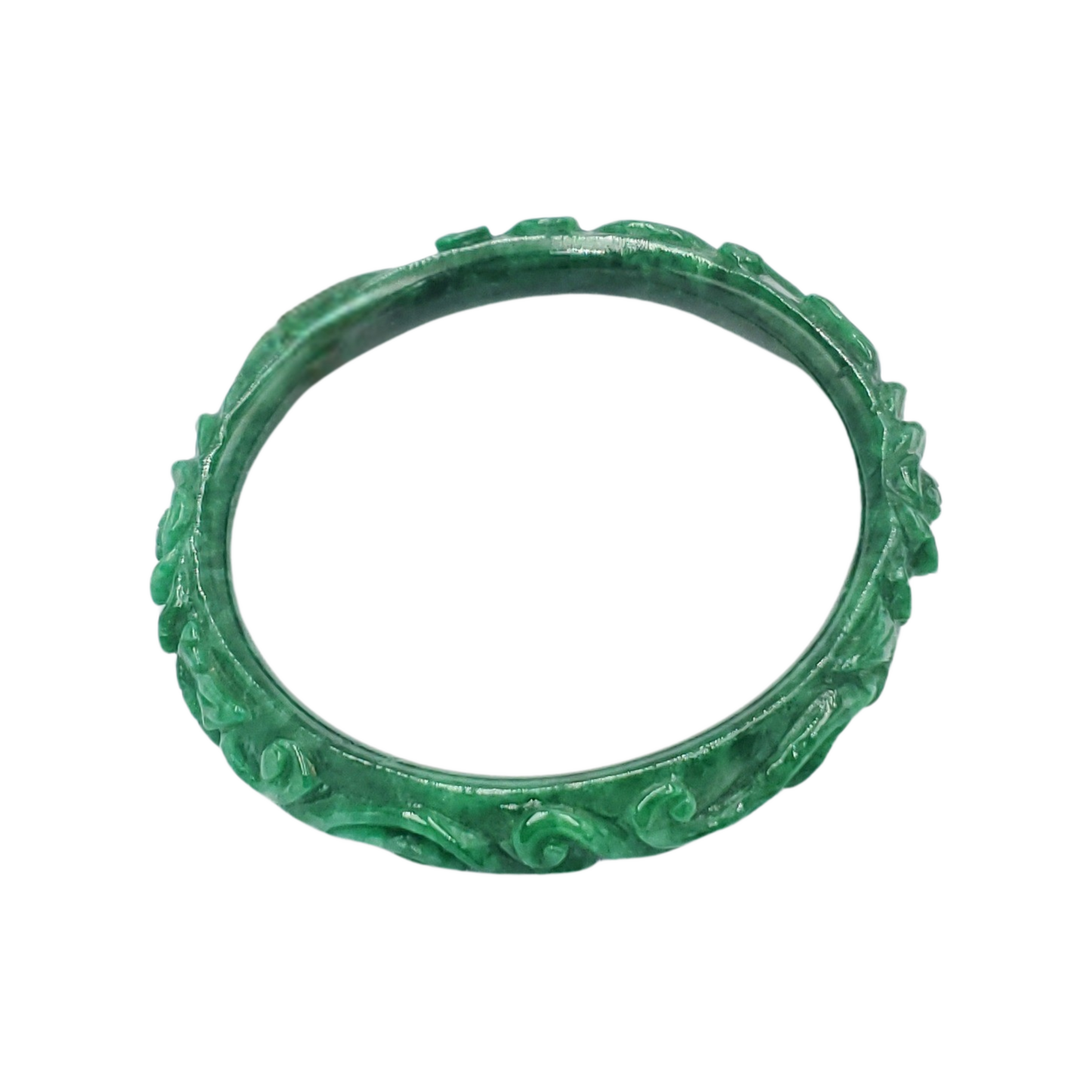 High Quality 52–54mm Jadeite Jade Green Bangle Gift for Her Grandma Mother Sister Mens Feng Shui Personalized