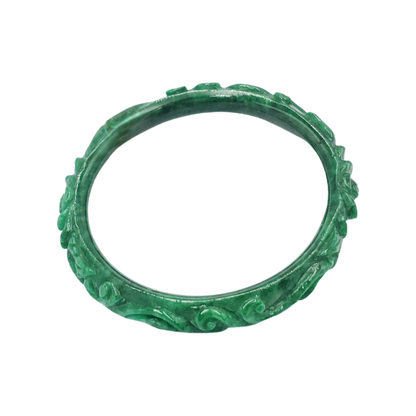 High Quality 52–54mm Jadeite Jade Green Bangle Gift for Her Grandma Mother Sister Mens Feng Shui Personalized