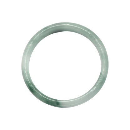 YingMart 48–72mm Jadeite Jade White Green Black Veins Bangle Gift for Her Mom Sister Grandma Personalized Bracelets
