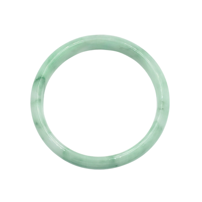 High Quality 48–72mm Jadeite Jade White to Green YingMart Bangle Gift for Her Mom Sister Grandma Mens Feng Shui Personalized