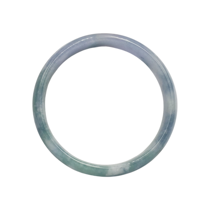 High Quality 50–60mm Natural-Colour Jade Light Purple Blue Bangle Bracelets Feng Shui Jewelry Gift for Her Mom Grandma Personalized