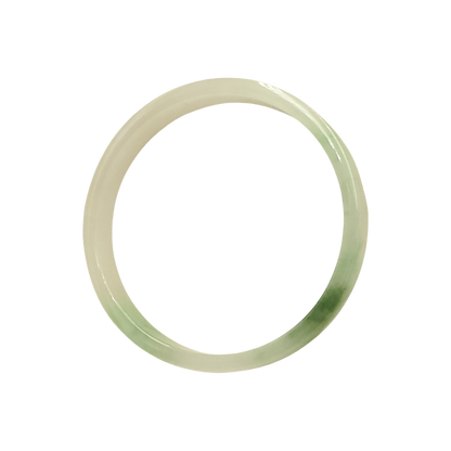 High Quality 48–72mm Natural-Colour Jade White Green Bangle Bracelets Gift for Her Mom Grandma Feng Shui Personalized Jewelry